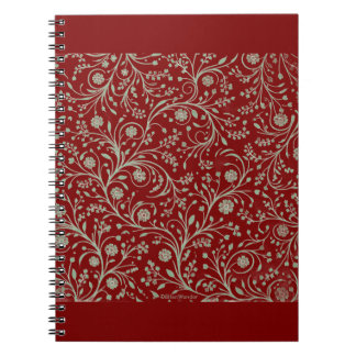 Elegant Botanical Floral Pattern – Minimal Nature  Notebook