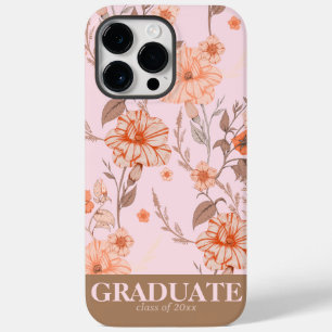 Elegant Botanical Floral Personalised Graduation Case-Mate iPhone 14 Pro Max Case