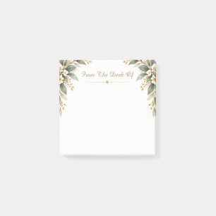 Elegant Botanical From the Desk Of Stationery Post-it Notes