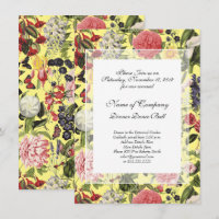 Elegant Botanical Garden Gala Dinner Spring Yellow