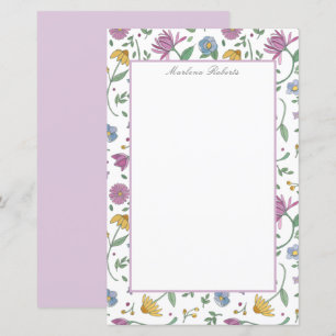 Elegant Botanical Garden Personalised Stationery