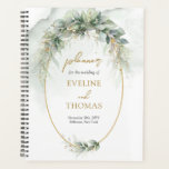 Elegant botanical green eucalyptus gold geometric  planner<br><div class="desc">Prepare to embark on a whimsical journey with the elegant botanical green eucalyptus gold geometric Planner for Wedding. This enchanting planner seamlessly blends the beauty of nature with modern sophistication, making it the perfect companion for your wedding adventure. With its intricate geometric design and luscious green eucalyptus accents, this planner...</div>