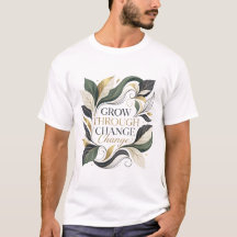 Elegant Botanical Grow Through Change Motivational