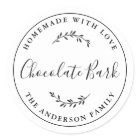 Elegant Botanical Logo Homemade Baking Gift