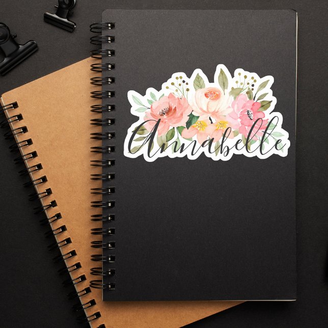 Elegant Botanical Modern Monogram Name (Creator Uploaded)