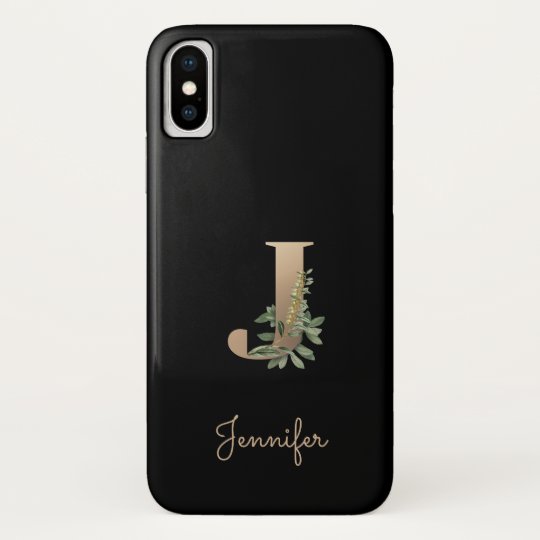 Elegant Botanical Monogram Letter J Phone Case Zazzle.co.uk