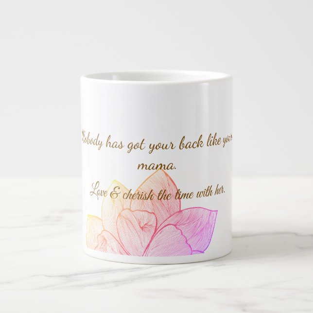 Elegant Botanical Mother's Day Gift Mug  (Front)