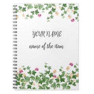 Elegant botanical notebook
