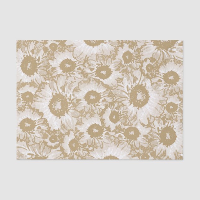 Elegant Botanical Pattern Tissue Paper (Front)