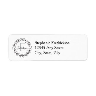 Elegant Botanical – Personalized return address