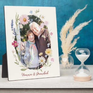 Elegant Botanical Portrait Plaque