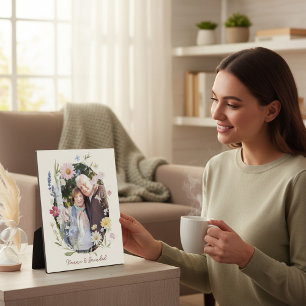 Elegant Botanical Portrait Plaque