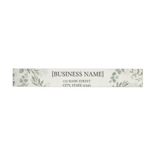 Elegant Botanical Return Address Labels Personal