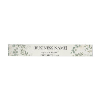 Elegant Botanical Return Address Labels | Personal