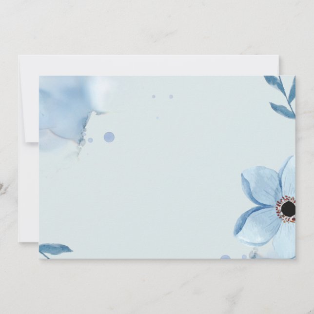 Elegant Botanical Save the Date Printable Card (Front)