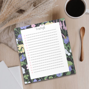 Elegant Botanical To Do List Checklist Notepad
