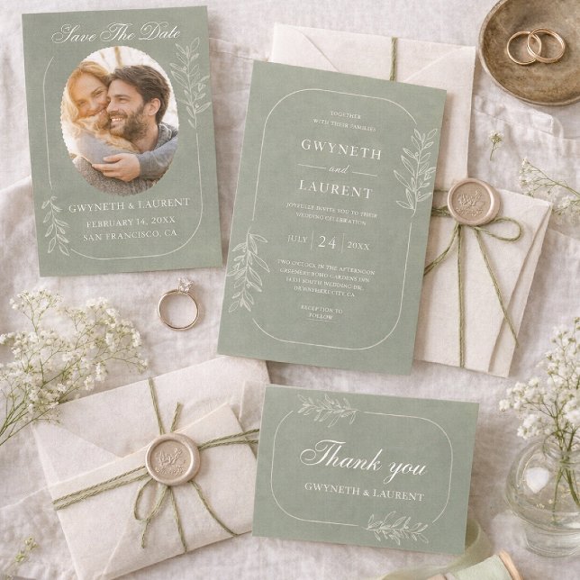 Elegant Botanical Wedding Invitation (Creator Uploaded)