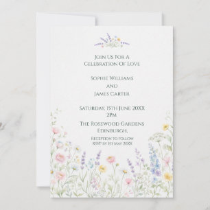 Elegant Botanical Wedding Invitation