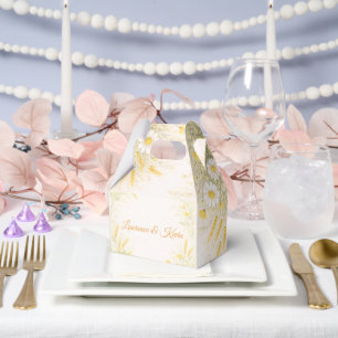 Elegant Botanical Wedding Invitation Favour Box