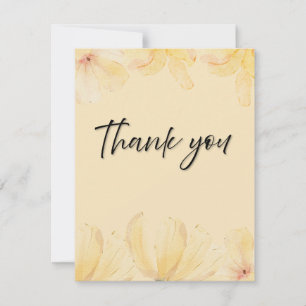 Elegant Botanical Wedding Thank You Card