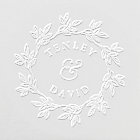 Elegant Botanical Wreath Couples Wedding