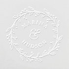 Elegant Botanical Wreath Couples Wedding