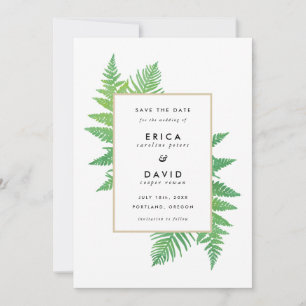 Elegant Botanicals Save the Date Cards
