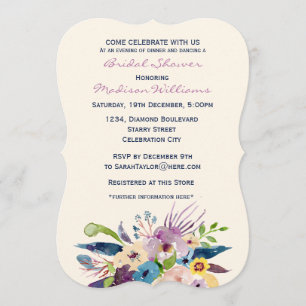 Elegant Bouquet Bridal Shower Invitation