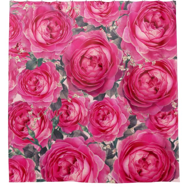 Elegant Bouquet of Roses  Shower Curtain (Front)