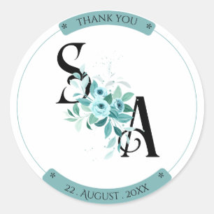 Elegant bouquet Watercolor Floral wedding sticker