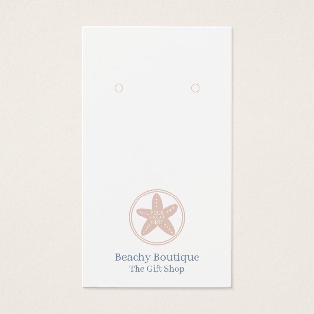 Elegant Boutique Business Your Logo QR Code (Front)