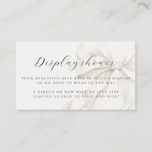  Elegant Bow Bridal Shower Display Shower Enclosure Card