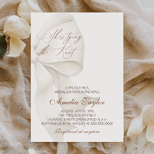 Elegant Bow Bridal Shower Invitation