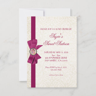 Elegant Bow Invitation
