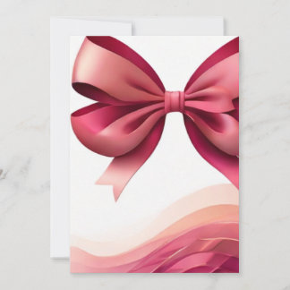 Elegant Bows Invitation