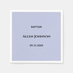 Elegant boy baptism napkin