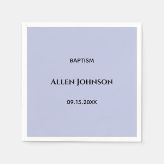 Elegant boy baptism  napkin
