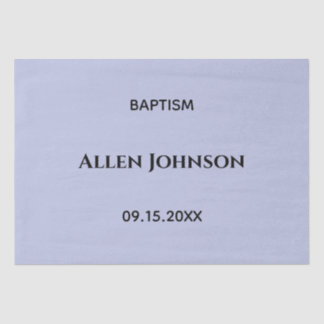 Elegant boy baptism  tissue paper