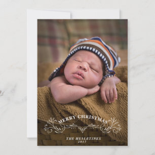 Elegant Bracket Holiday Photo Card