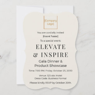 Elegant Bracket Invitation Corporate Gala & Even