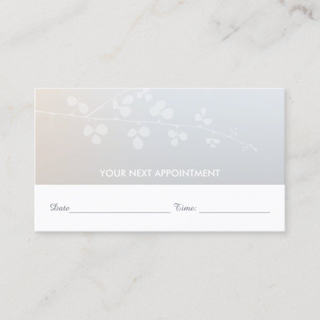 Elegant Branch Salon Spa Appointment Reminder (Front)