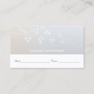Elegant Branch Salon Spa Appointment Reminder Card