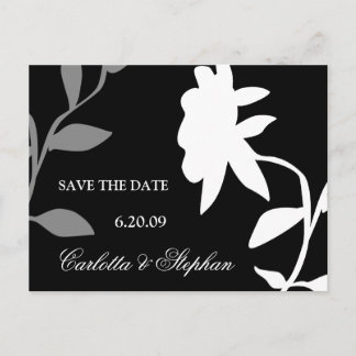 ELEGANT BRIDAL SAVE THE DATE ANNOUNCEMENT POSTCARD