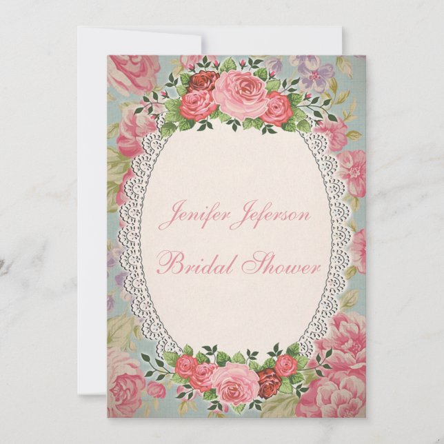 Elegant Bridal Shower Invitation (Front)