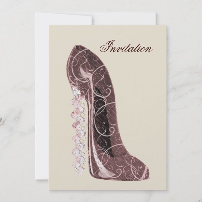 Elegant Bridal Shower Invitation (Front)
