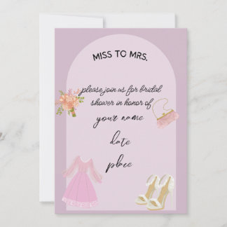 Elegant Bridal Shower Invitation
