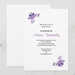 Elegant Bridal Shower Invitaton Card