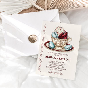 Elegant Bridal Shower Tea Party  Invitation