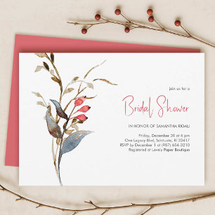 Elegant Bridal Shower Themes for Fall Invitation