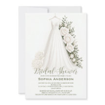 Elegant Bridal Shower with Wedding Dress 